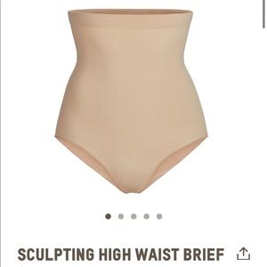 SKIMS Sculpting High Waist Brief in Clay